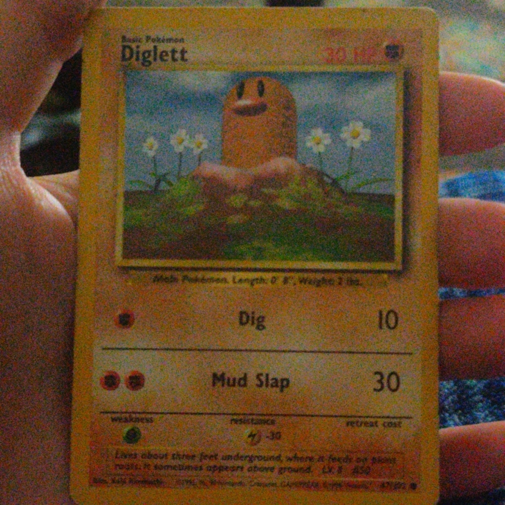 Diglett pokemon card